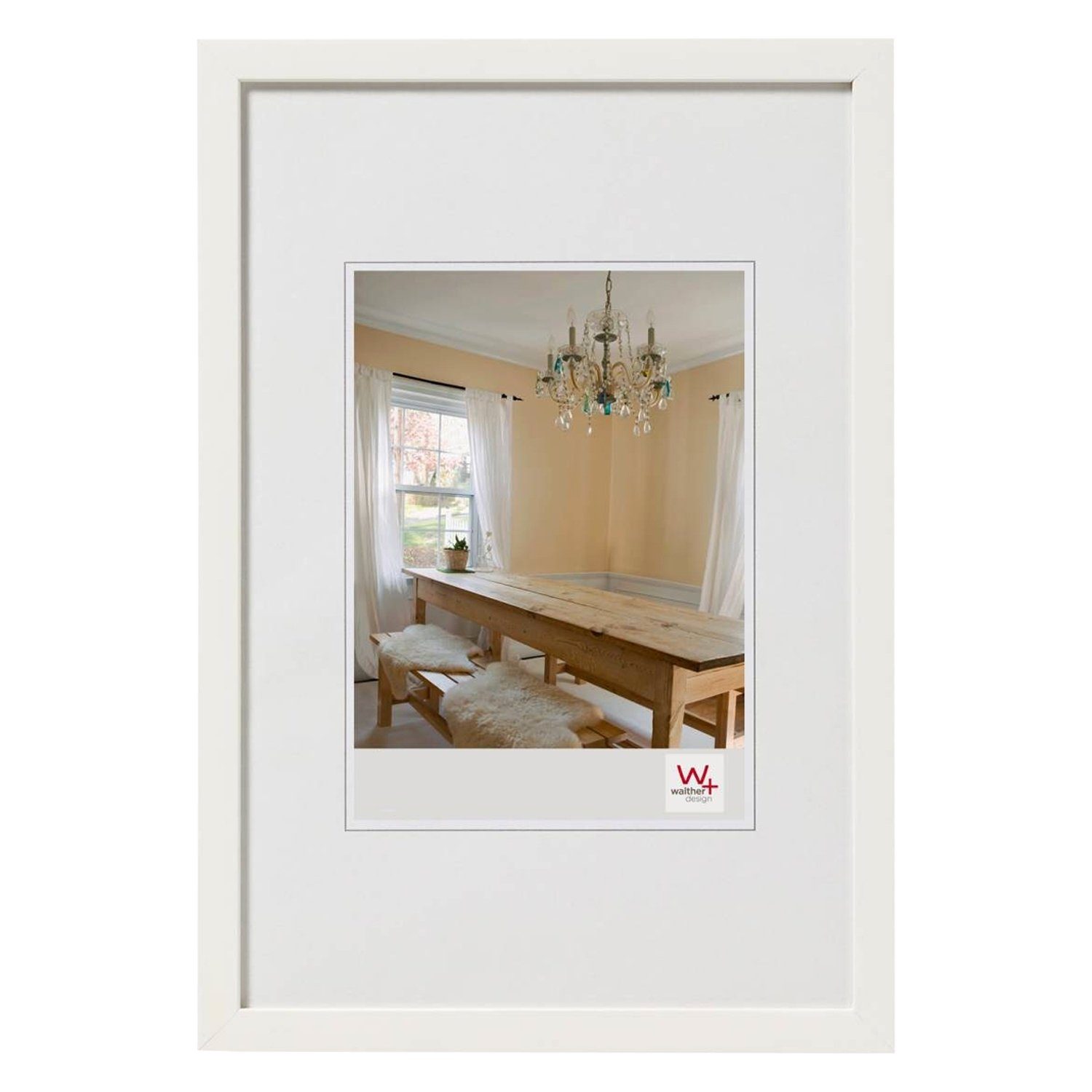 Walther Design Bilderrahmen PEPPERS, Holz, Polar, 9 x 13 cm, 13 x 18 cm, (1 St)