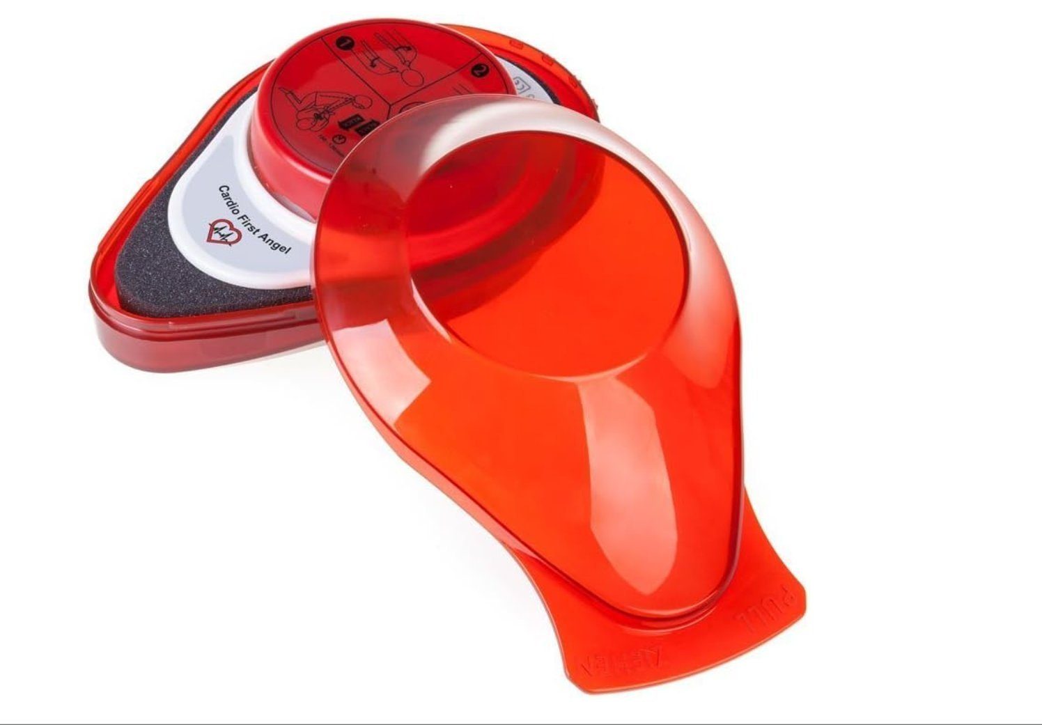 Leina-Werke Erste-Hilfe-Set Cardio First Angel – der Lebensretter bei Herzinfarkten, (Kompaktes Notfallgerät, 1 St), Automatische Herzdruckmassage, Erste Hilfe im Notfall