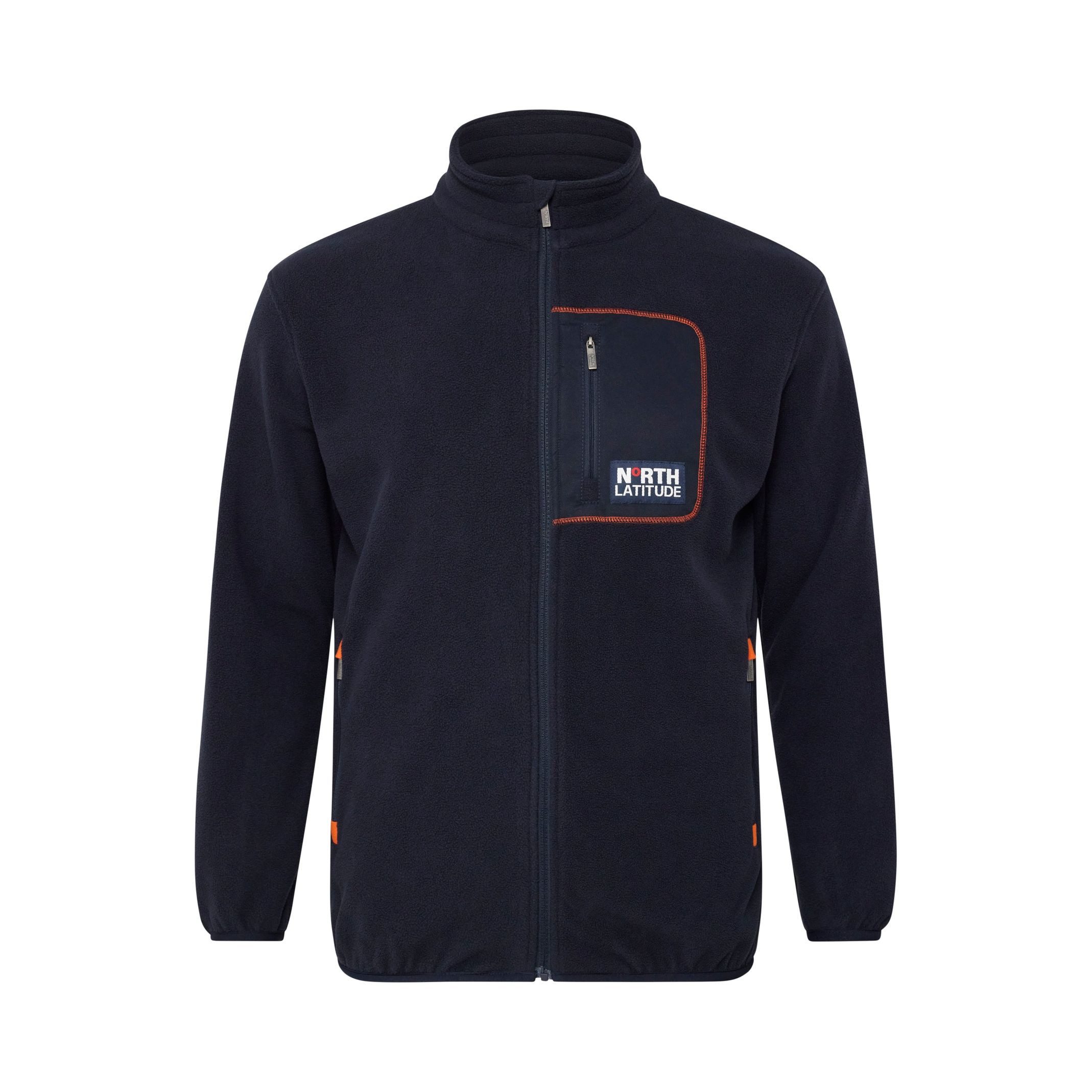 Fleecejacke Fleecejacke von North Latitude Denim in großen Größen, Blau
