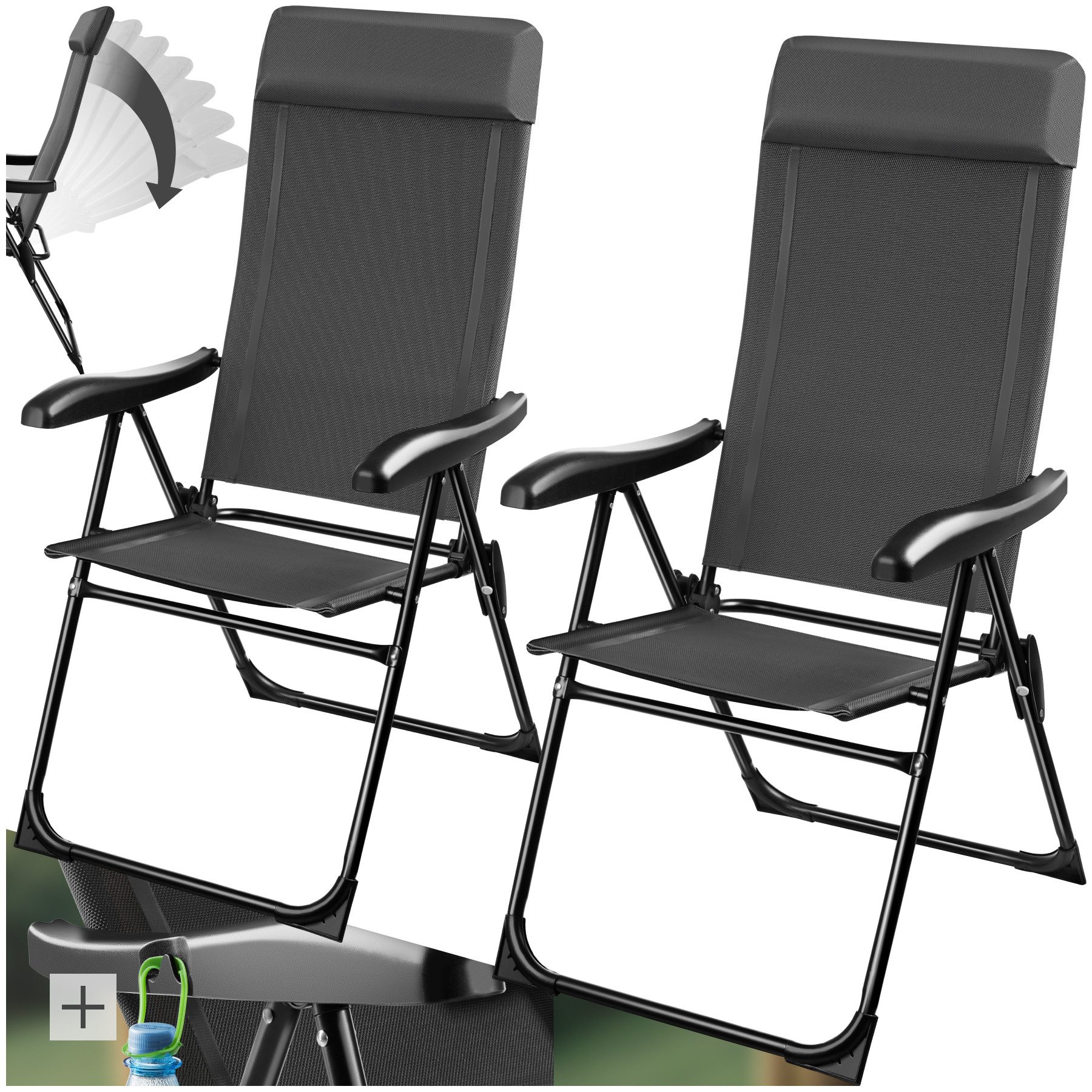 tectake Campingstuhl Müritz (Set, 2 St), günstig online kaufen