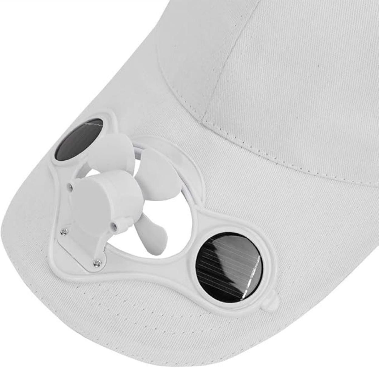 Bwecuy Baseball Cap Solar-Ventilator Kappe Baumwolle Sporthut Sonnenenergie
