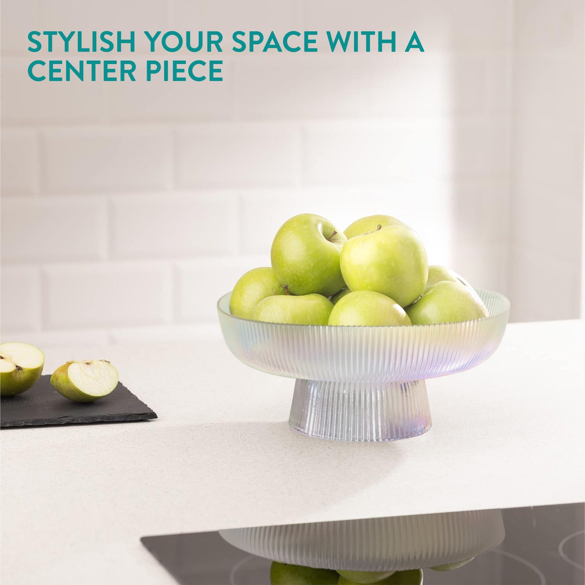 Navaris Aufbewahrungskorb Frucht Schüssel aus Glas Glasschüssel für Früchte günstig online kaufen