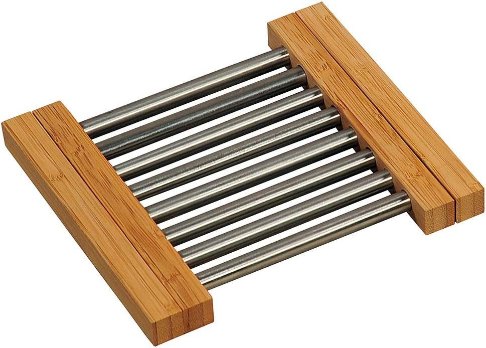 KESPER® Topfuntersetzer Variabler Topfuntersetzer, Edelstahl/Bambus/Topf - Untersetzer, 1-tlg.