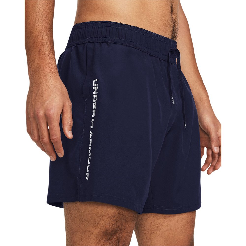 Under Armour® Shorts UA TECH WOVEN WORDMARK SHORT mit Eingrifftaschen, pflegeleicht, normale Leibhöhe, gerade Beinform