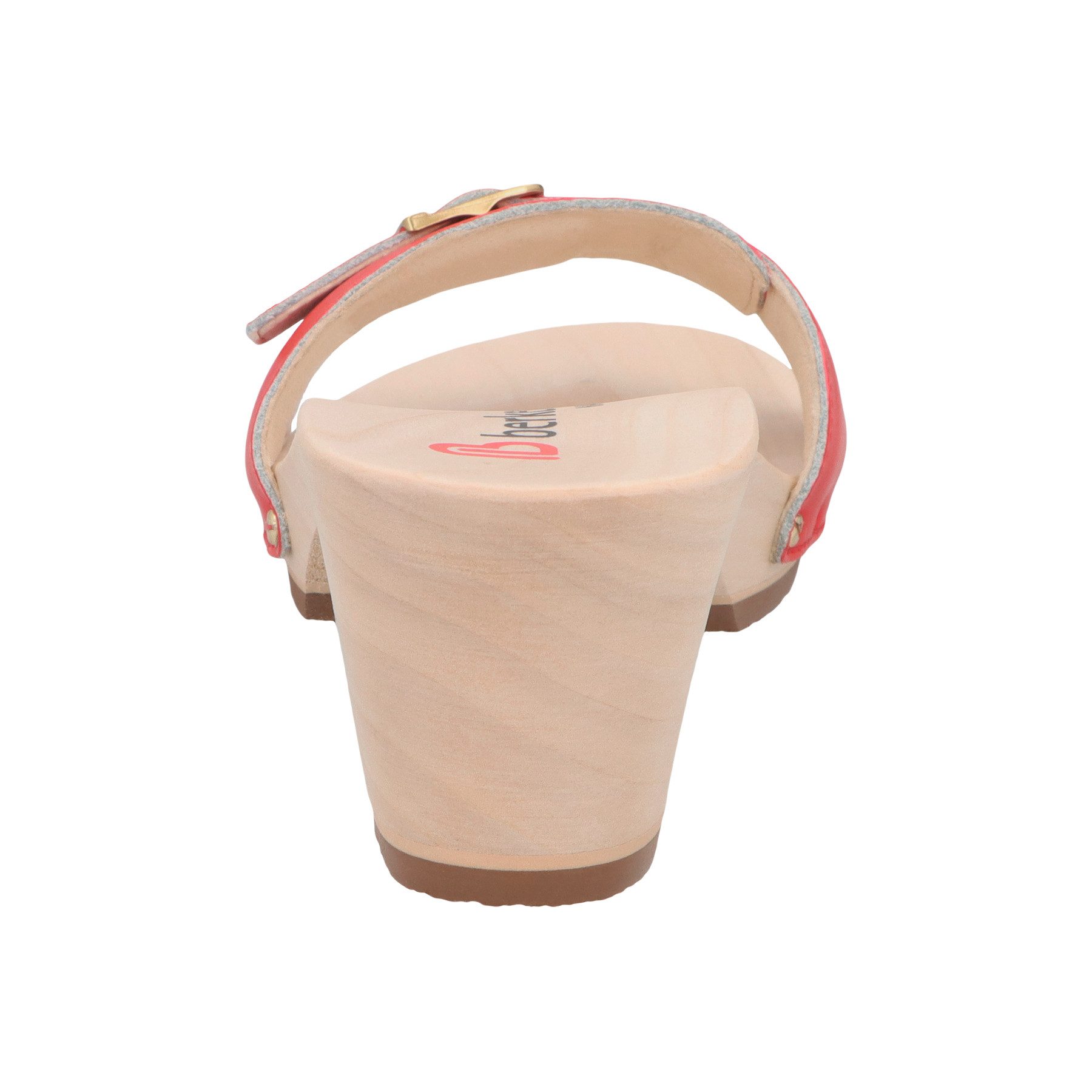BERKEMANN Berkemann Erwachsene Holz Peggy Pantolette Leder Pantolette