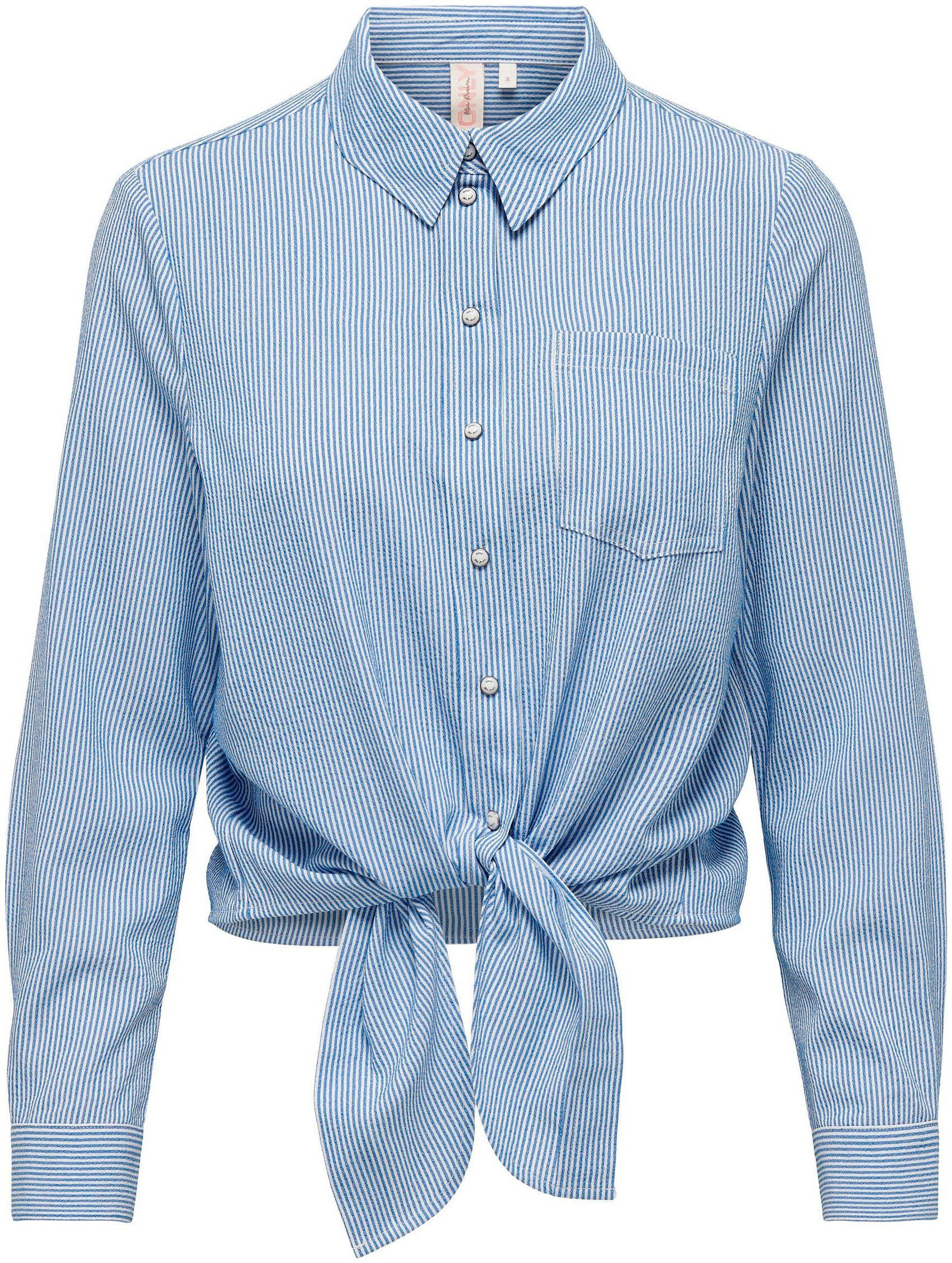 Hemdbluse ONLLECEY LS KNOT SHIRT NOOS WVN