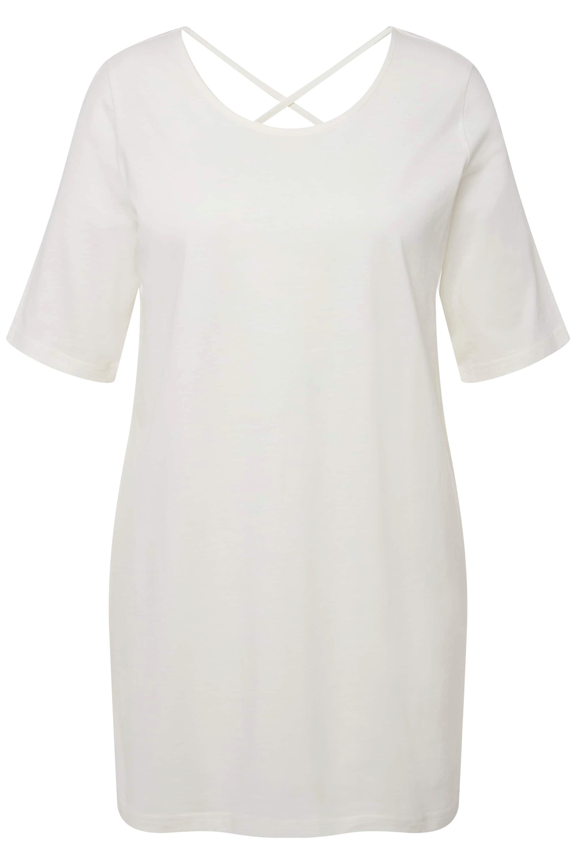 Ulla Popken T-Shirt T-Shirt gekreuzte Rückenbänder günstig online kaufen