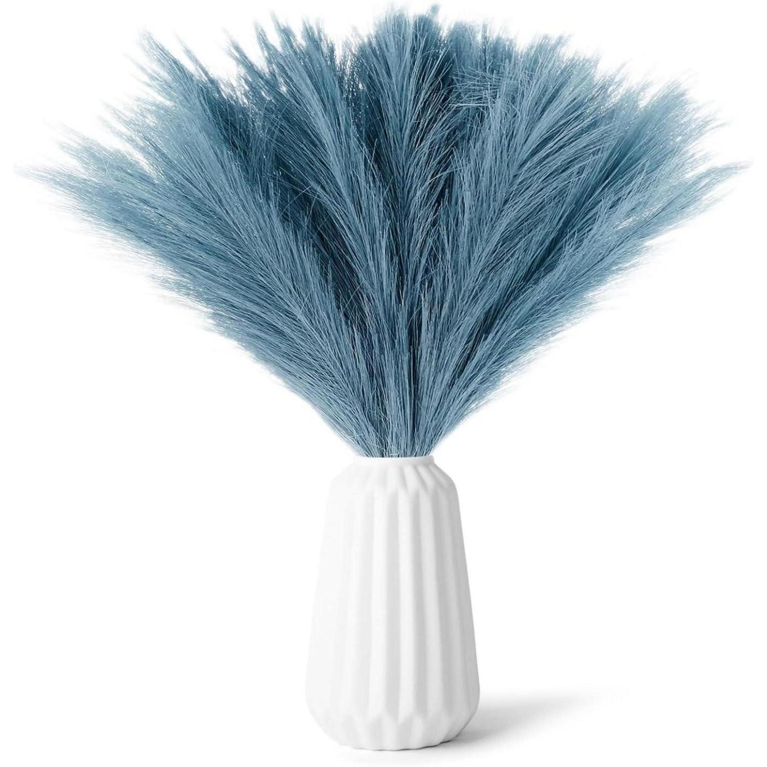Trockenblume Künstliches Pampasgras Blau 30 St., LuxusKollektion, Höhe 1 cm