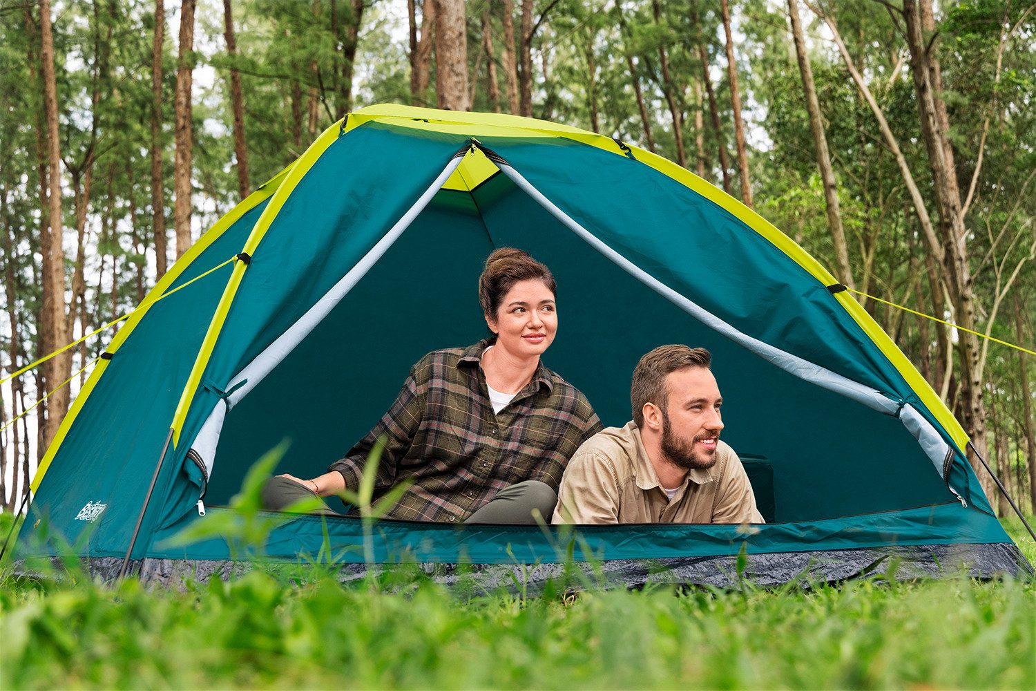 Bestway Kuppelzelt Wander Dome™, Personen: 4 (Packung, 1 tlg., 200 x 240 x 135 cm), Inkl. Tragetasche