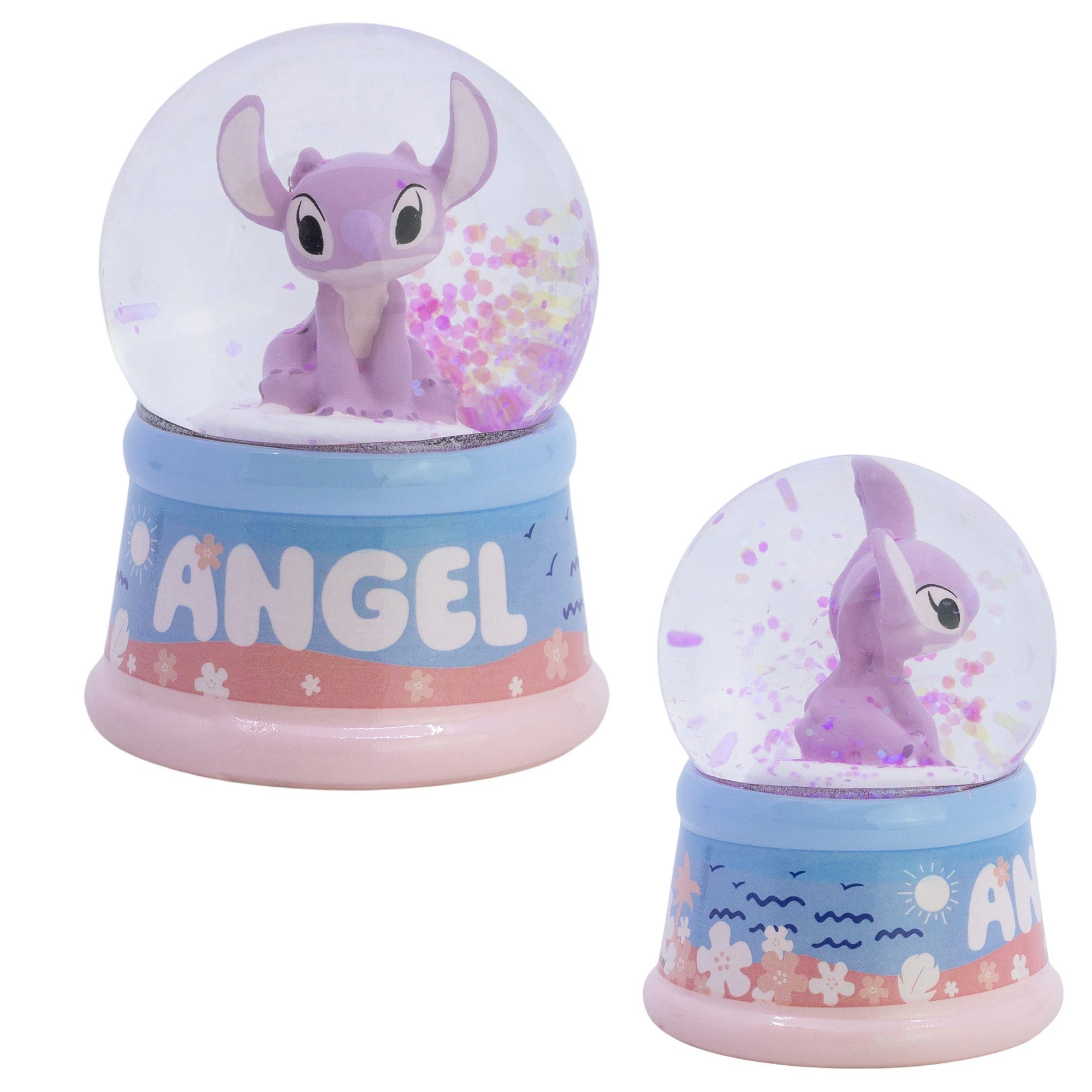 Disney Dekokugel Disney Lilo und Stitch Angel mini Glaskugel Schneekugel 9 x 7 cm