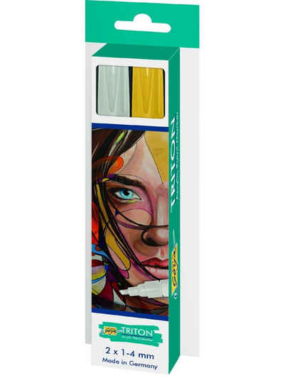 Kreul Flachpinsel Kreul Triton Acrylic Paint Marker 2 er Set