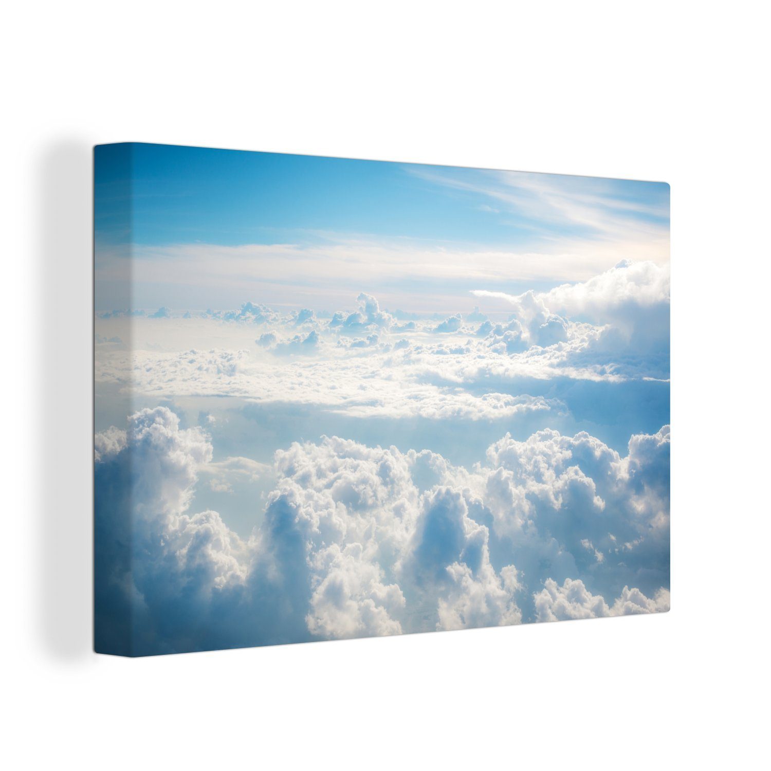 OneMillionCanvasses® Leinwandbild Wolkendecke cm Himmel, 30x20 Aufhängefertig, am Leinwandbilder, St), Wanddeko, Wandbild (1