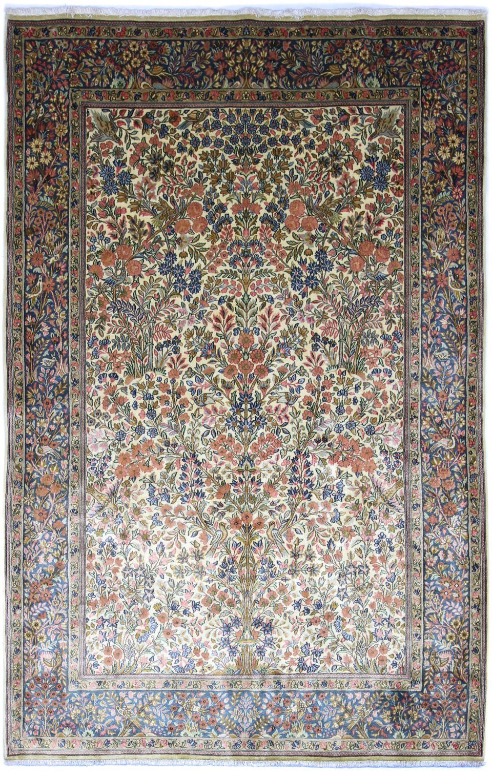 Wollteppich »Rafsanjan Teppich handgeknüpft beige«, morgenland, rechteckig, Höhe 7 mm-HomeTrends