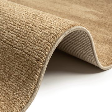 Teppich Moderner Kurzflorteppich angenehm warm • einfarbig gold, Teppich-Traum, rechteckig, Höhe: 12 mm
