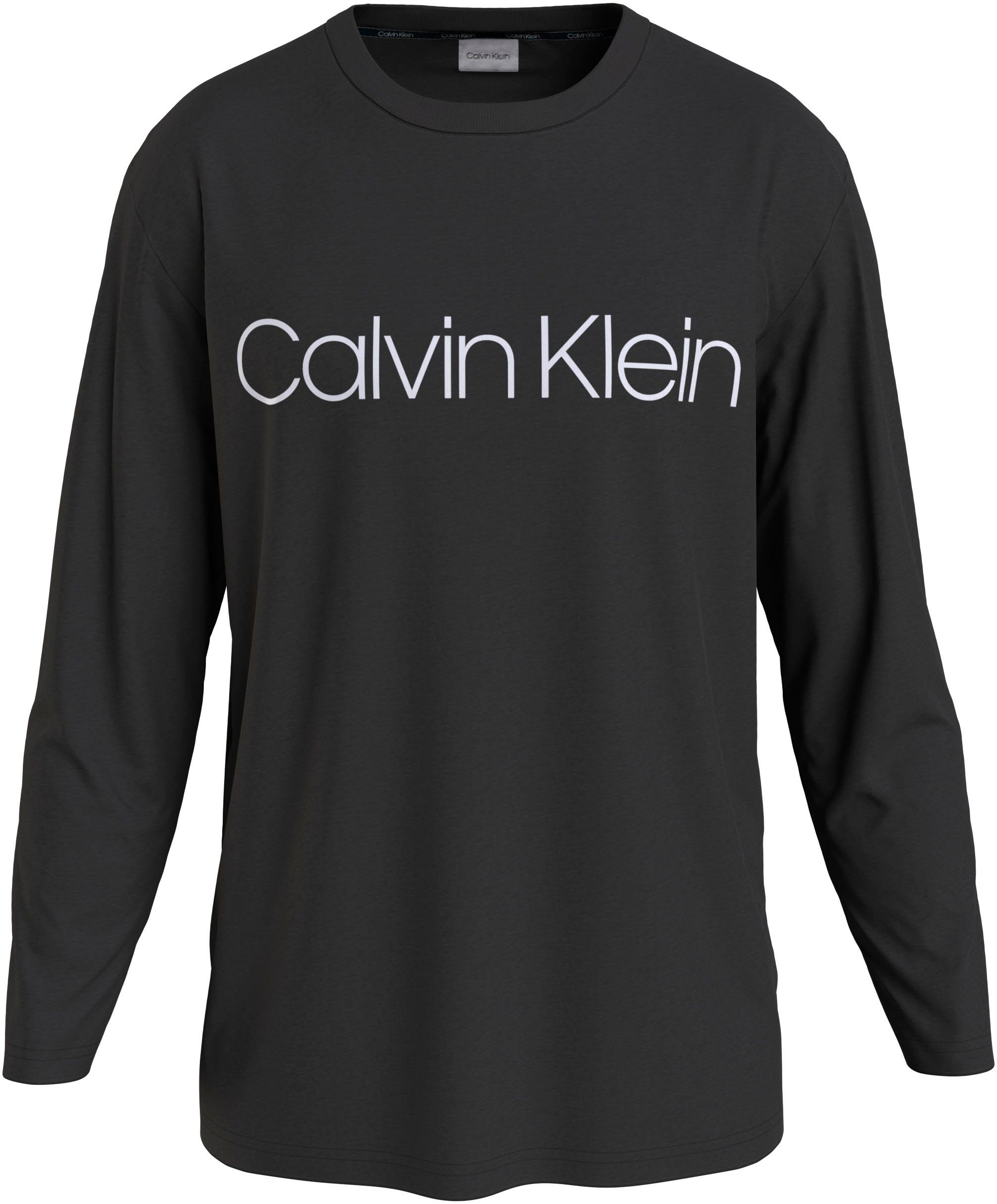 Calvin Klein Big&Tall Langarmshirt BT_COTTON LOGO LONG SLEEVE ck black