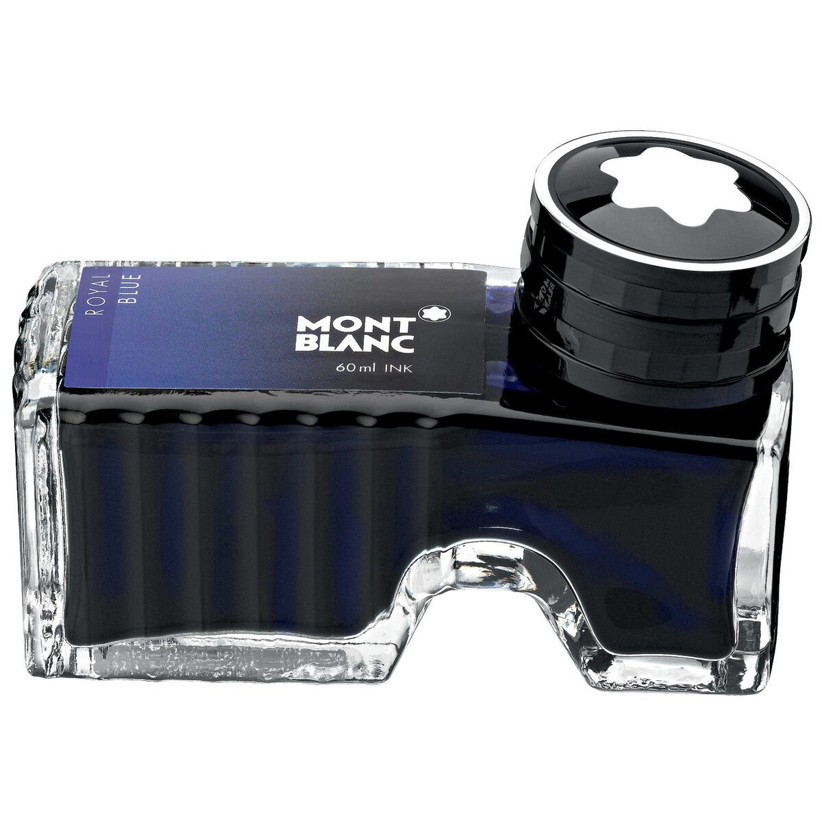 MONTBLANC Füllhalter Tinte - 60 ml Glasflacon royal blue.