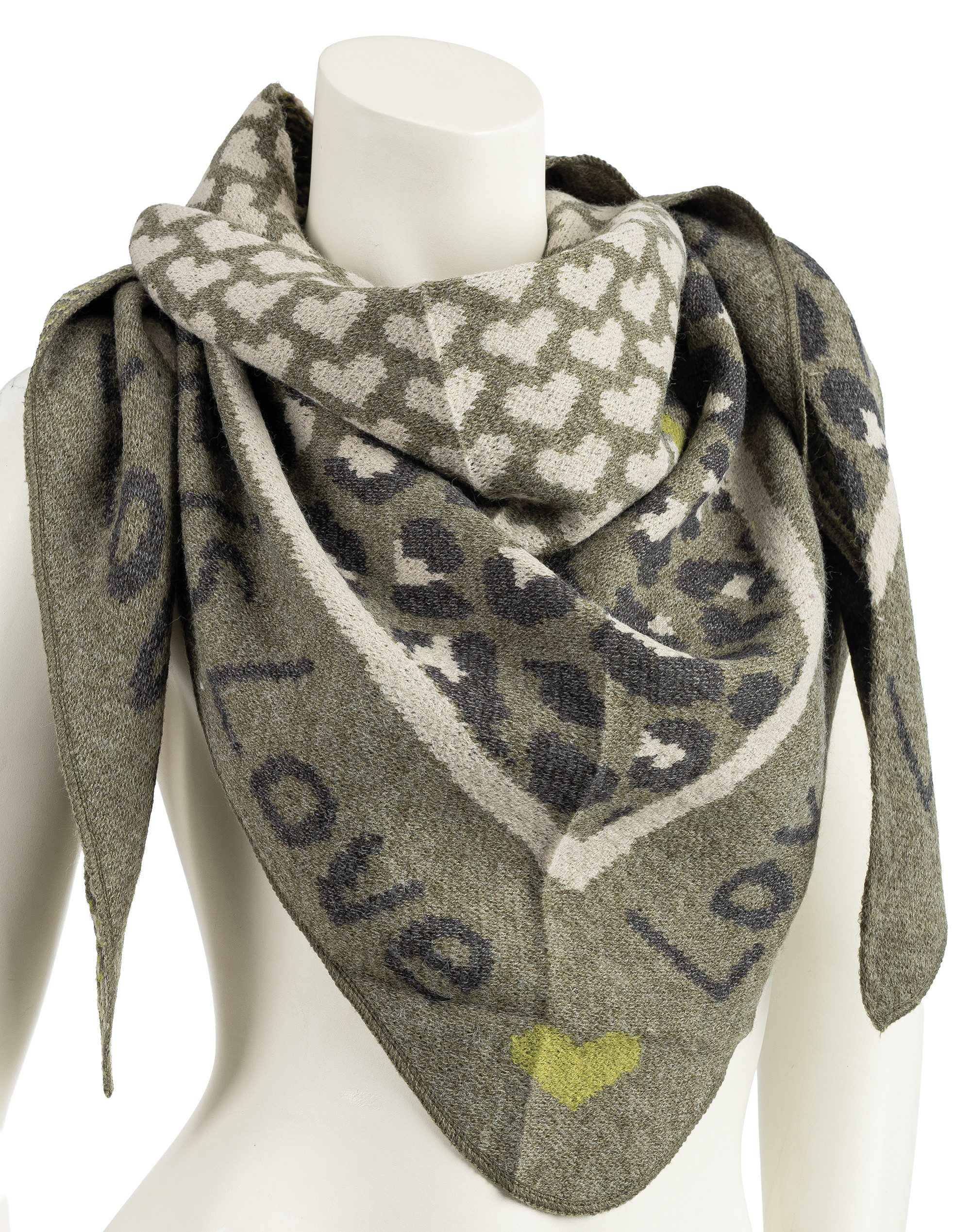 Cassandra Accessoires Dreieckstuch "Love", kuschelweich, mit günstig online kaufen