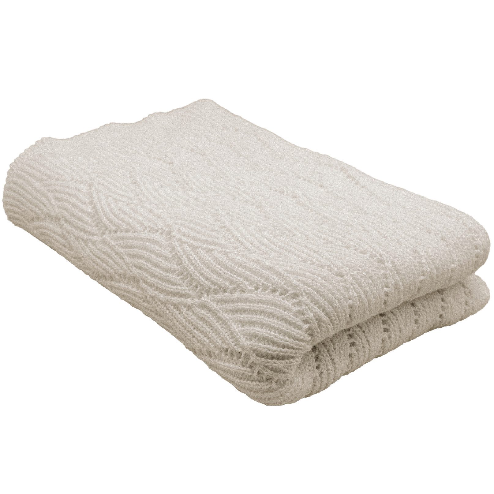 Babydecke 100% Baumwolle 75×100 cm Baby Geschenk Strickdecke Wolldecke, Blätterschming