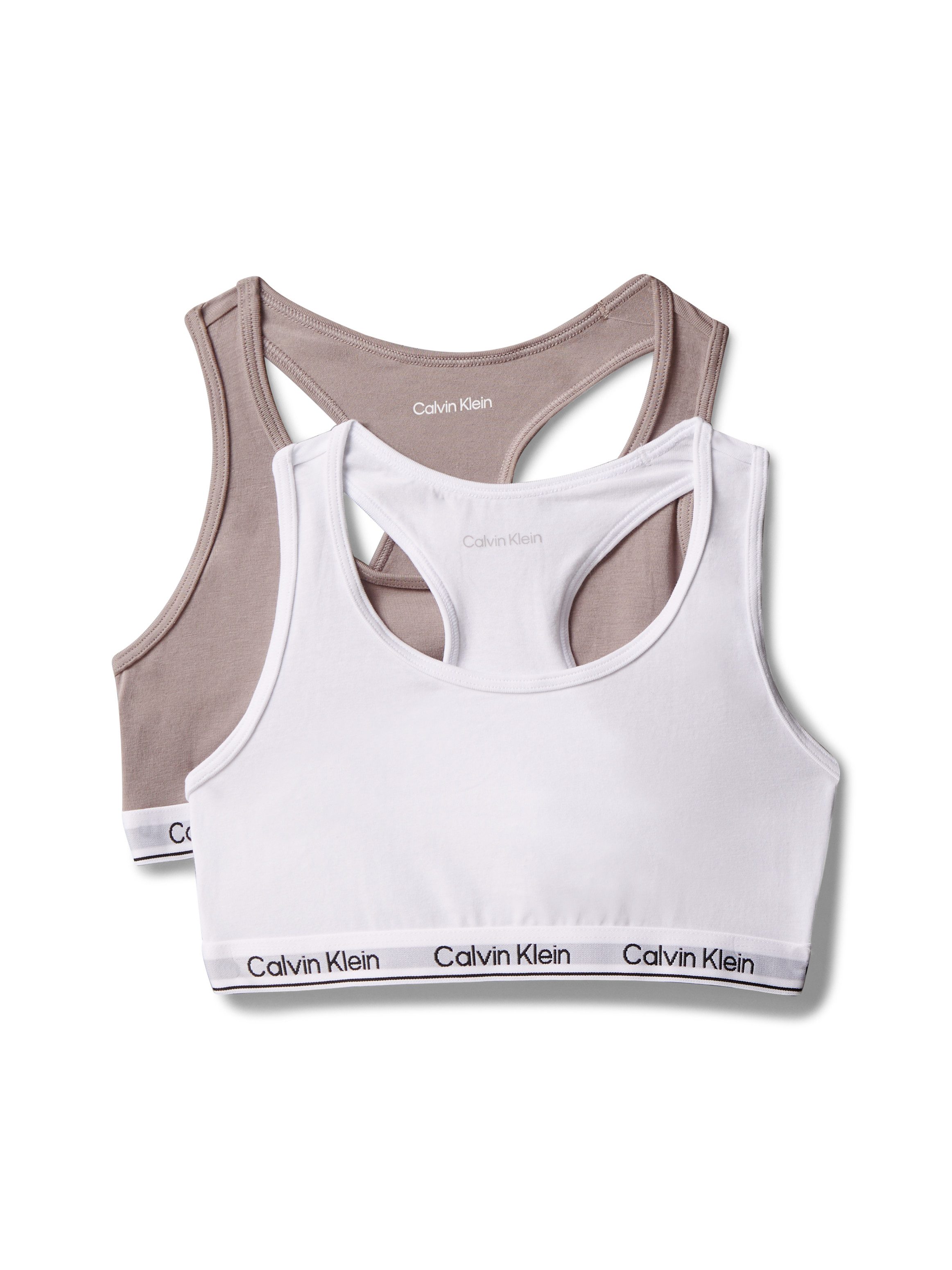 Calvin Klein Underwear Bralette 2PK BRALETTE (Packung, 2-tlg., 2er-Pack) mit Logobund