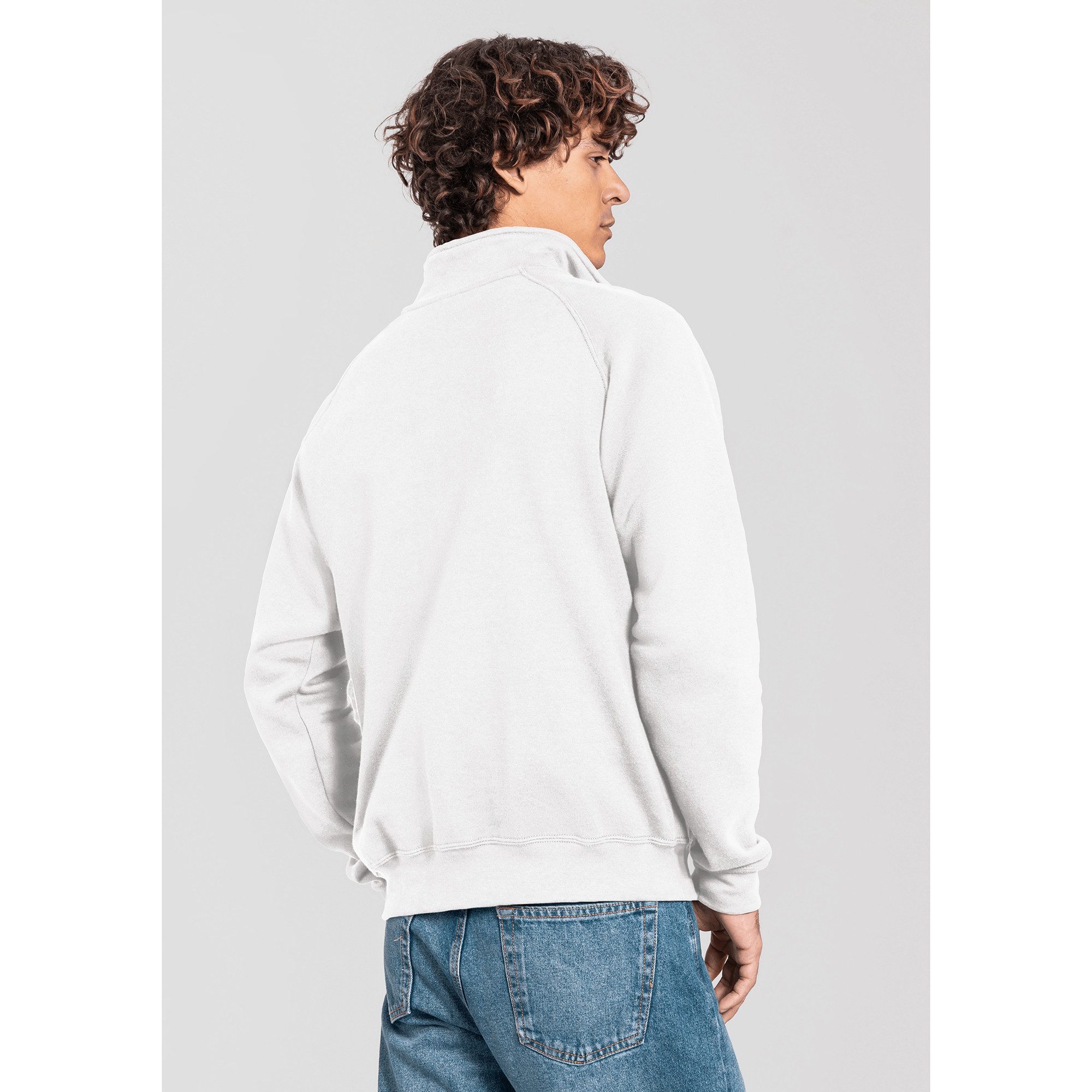Fruit of the Loom Sweatshirt Iconic Premium Zip Neck Sweat – Bild 4 von 5