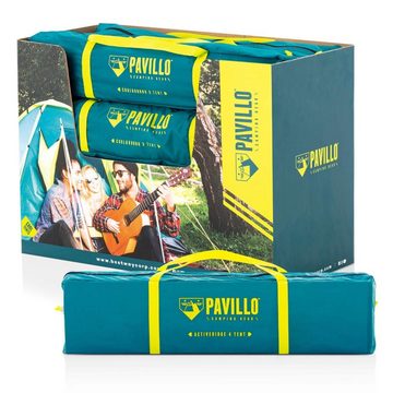Pavillo™ Kuppelzelt Zelt Cool Ground 3 Blau und Gelb
