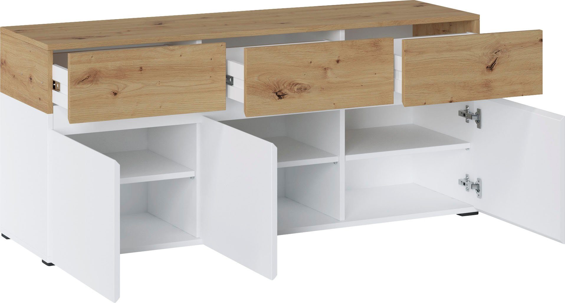Home affaire Lowboard Rimini, Breite 135 cm
