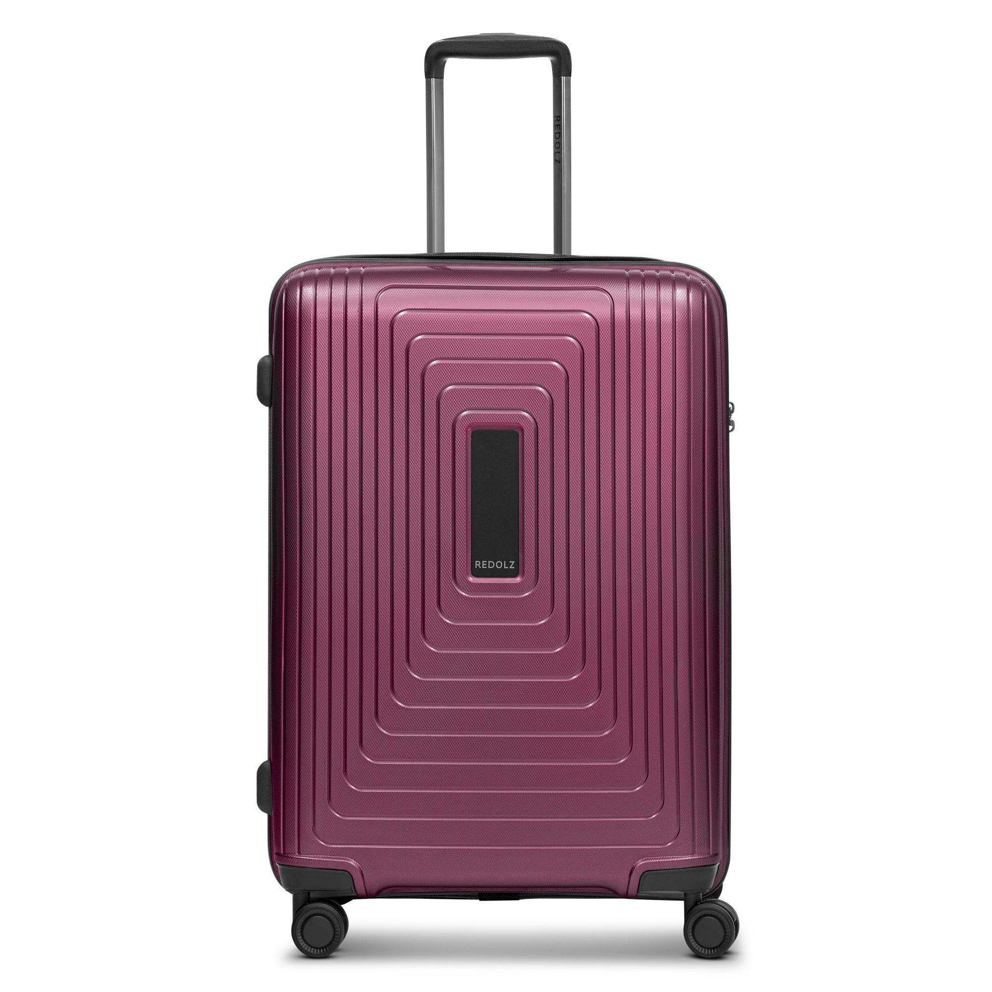 Redolz Hartschalen-Trolley Essentials 14, 4 Rollen, Polypropylen aubergine metallic