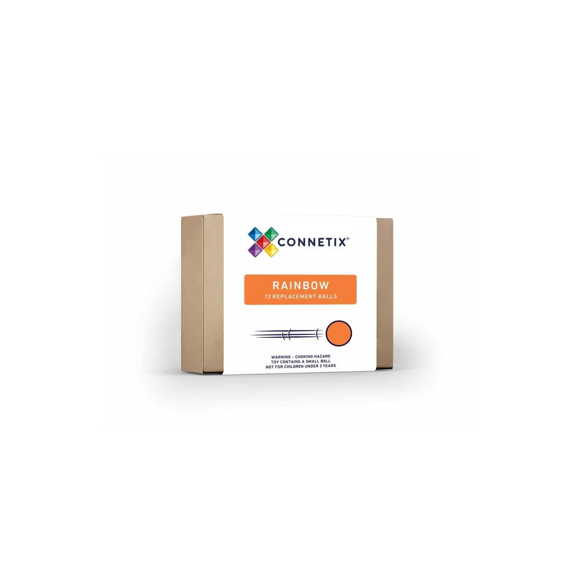Connetix Lernspielzeug Ersatz-Kugeln Rainbow 12 Holzkugeln pädagogisches Lernspiel (Open Play, 12 Teile), ab 3 Jahren