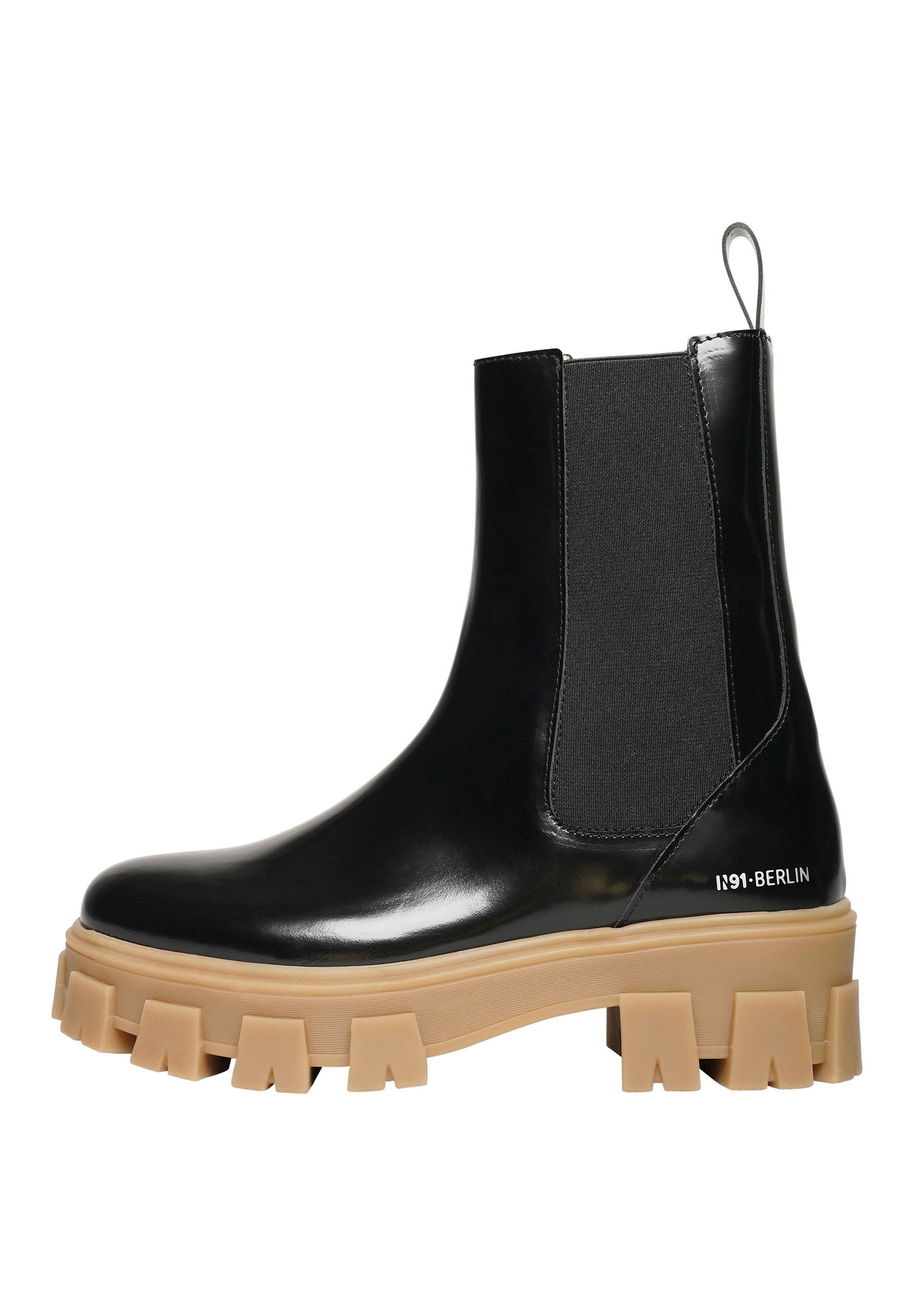 Style Schwarz/Hellbraun Schnürboots MN N91 Choice