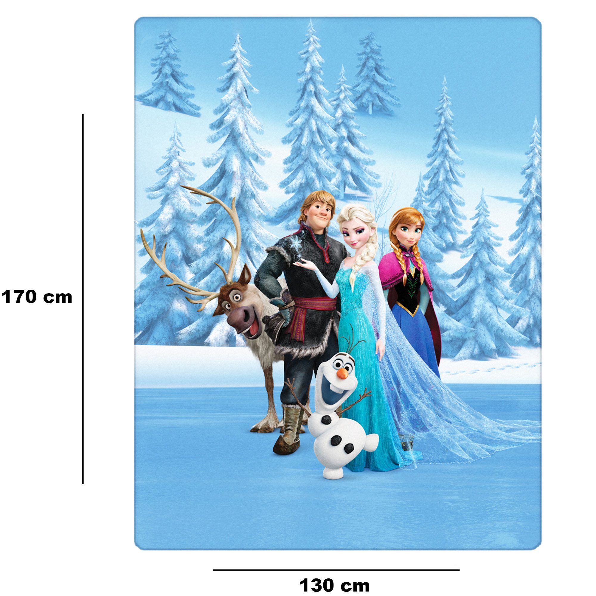 BERONAGE Tagesdecke Frozen Die Eiskönigin Decke Sven Rentier 130x170 cm Cor günstig online kaufen