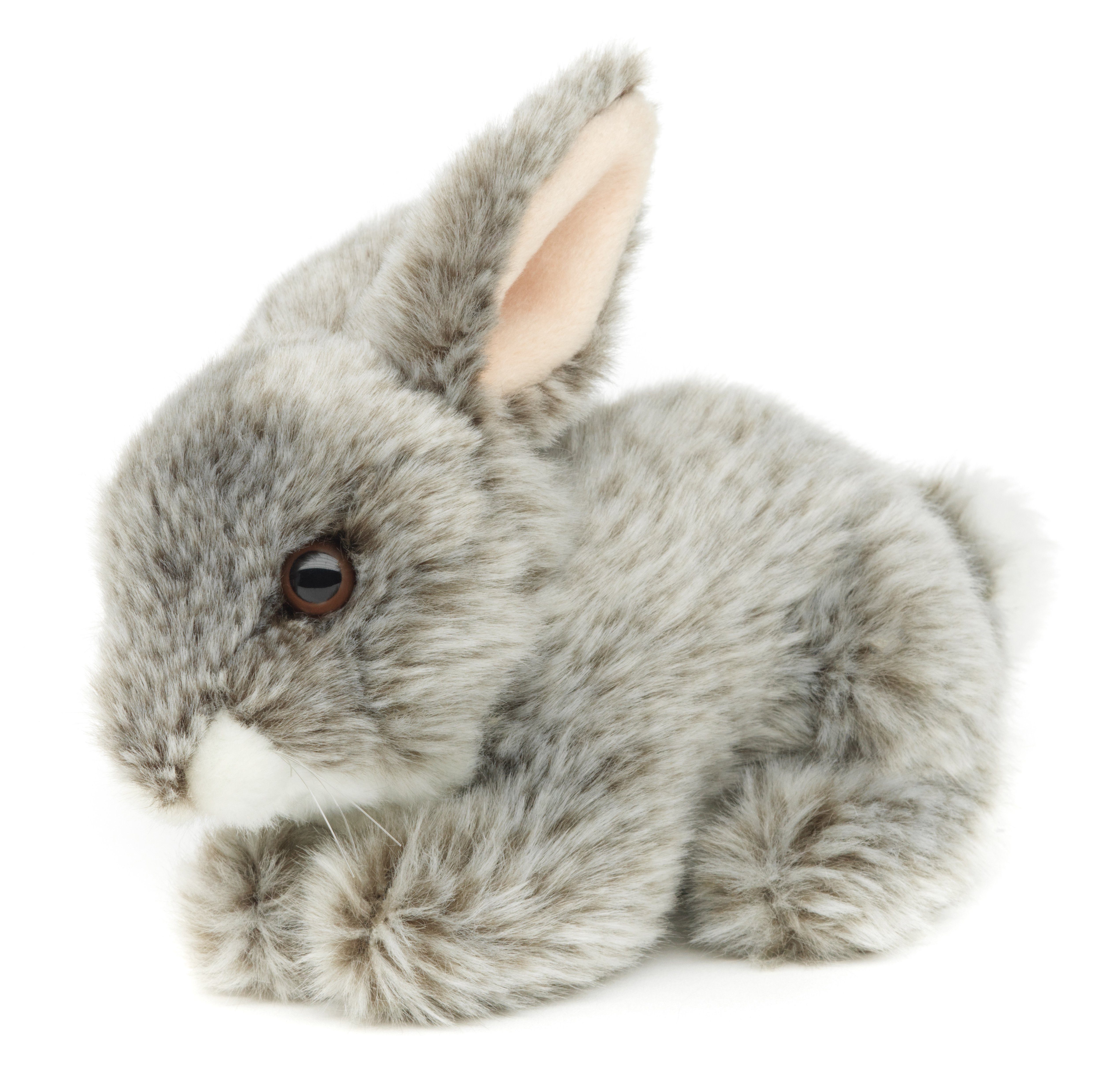 Uni-Toys Kuscheltier Hase, liegend - versch. Farben - 18 cm - Plüsch-Kaninchen - Plüschtier, zu 100 % recyceltes Füllmaterial