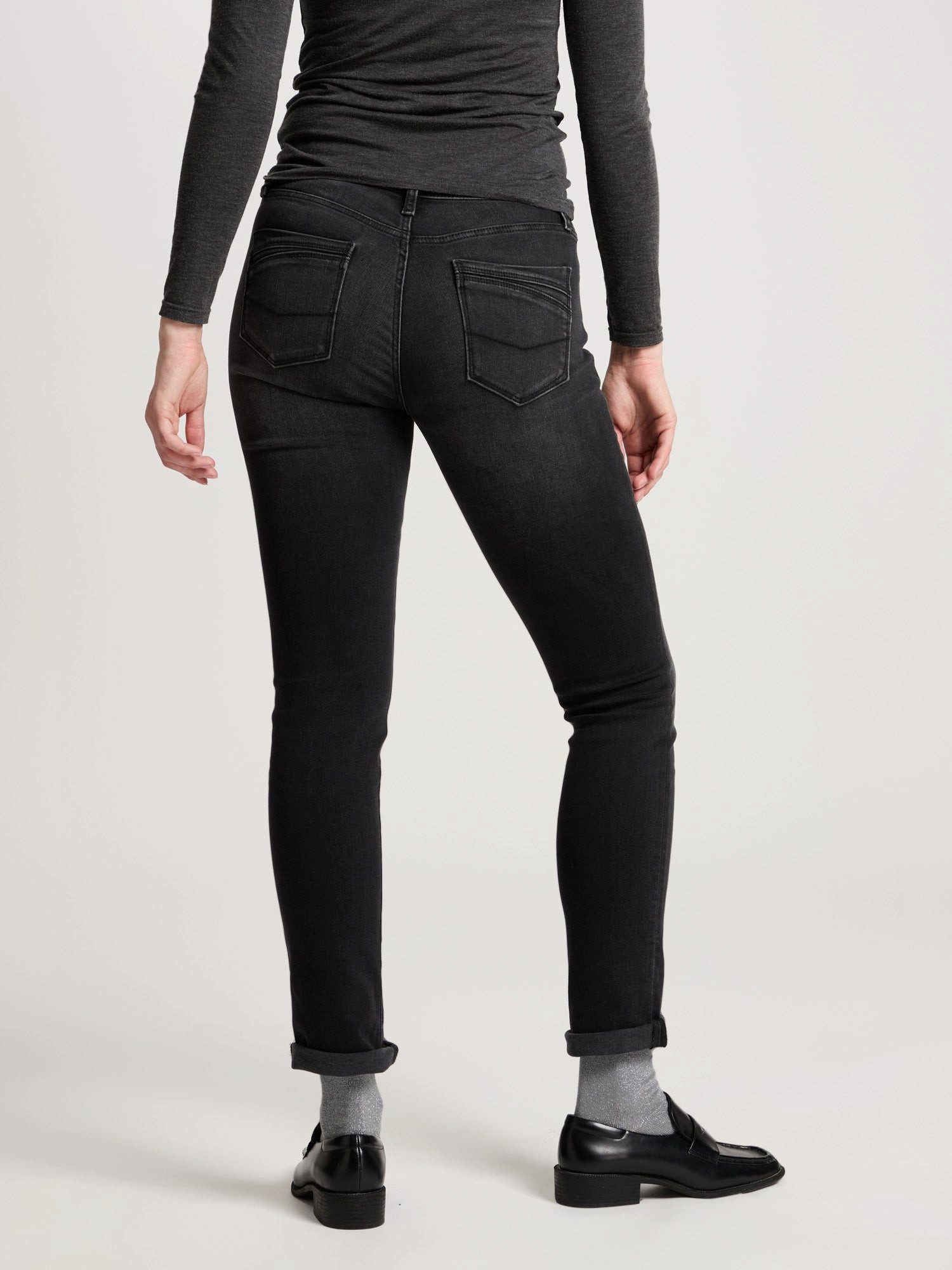 CROSS JEANS® Stretch-Jeans CROSS JEANS ANYA anthracite P489-238 – Bild 3 von 5