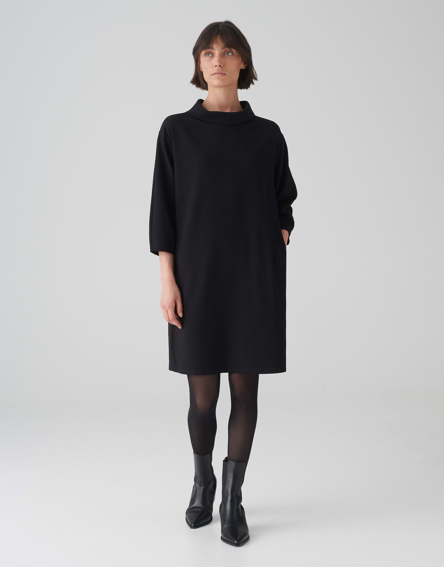 Jerseykleid Kleid WABYNA Regular aus elastischem Krepp-Jersey