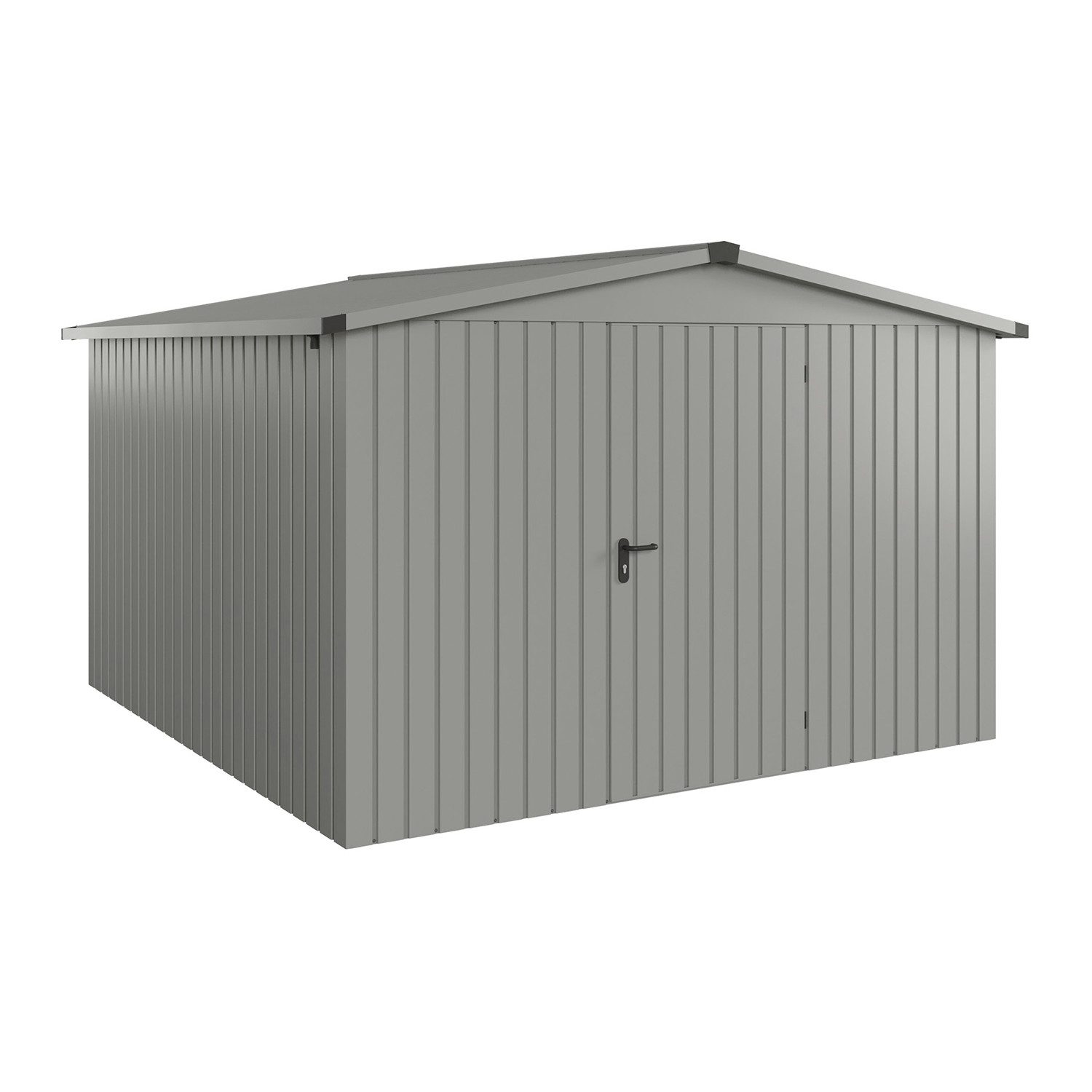 Hörmann Ecostar Gerätehaus Metall "Euroline Trend", BxT: 310x310 cm, graualuminium