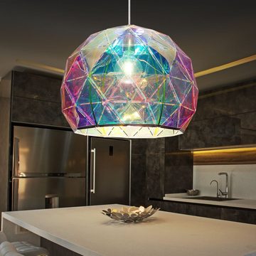 etc-shop Kugelleuchte, Leuchtmittel nicht inklusive, Design Hänge Decken Lampe multicolor Wohn Ess Zimmer Beleuchtung
