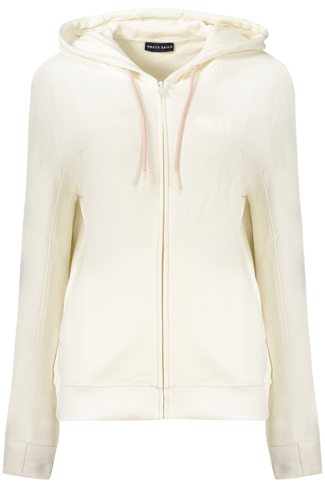 North Sails Sweatshirt Weißes Damen-Sweatshirt mit Reißverschluss –
