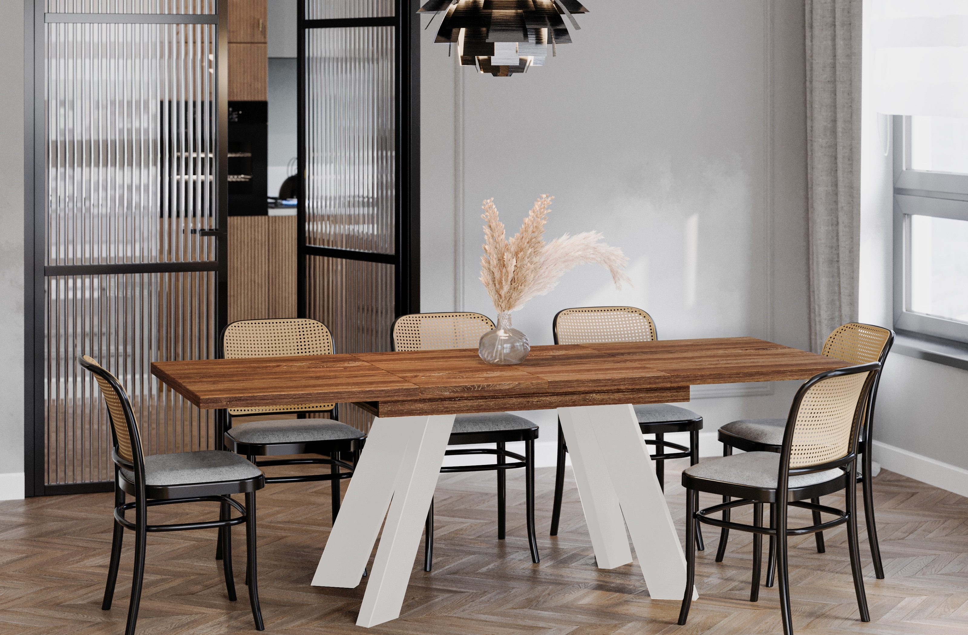 Endo-Moebel Esstisch "Coso Kaschmir" 130-210cm ausziehbar, günstig online kaufen