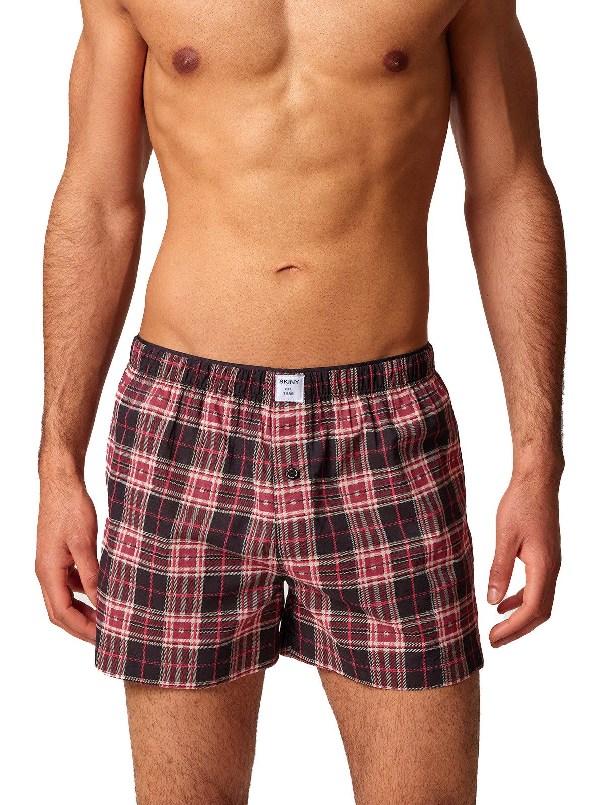 Skiny Boxershorts Herren Boxershorts Boxersensation (Stück, 1-St) Hautfreundlich, elastisch, Motiv, sportlich