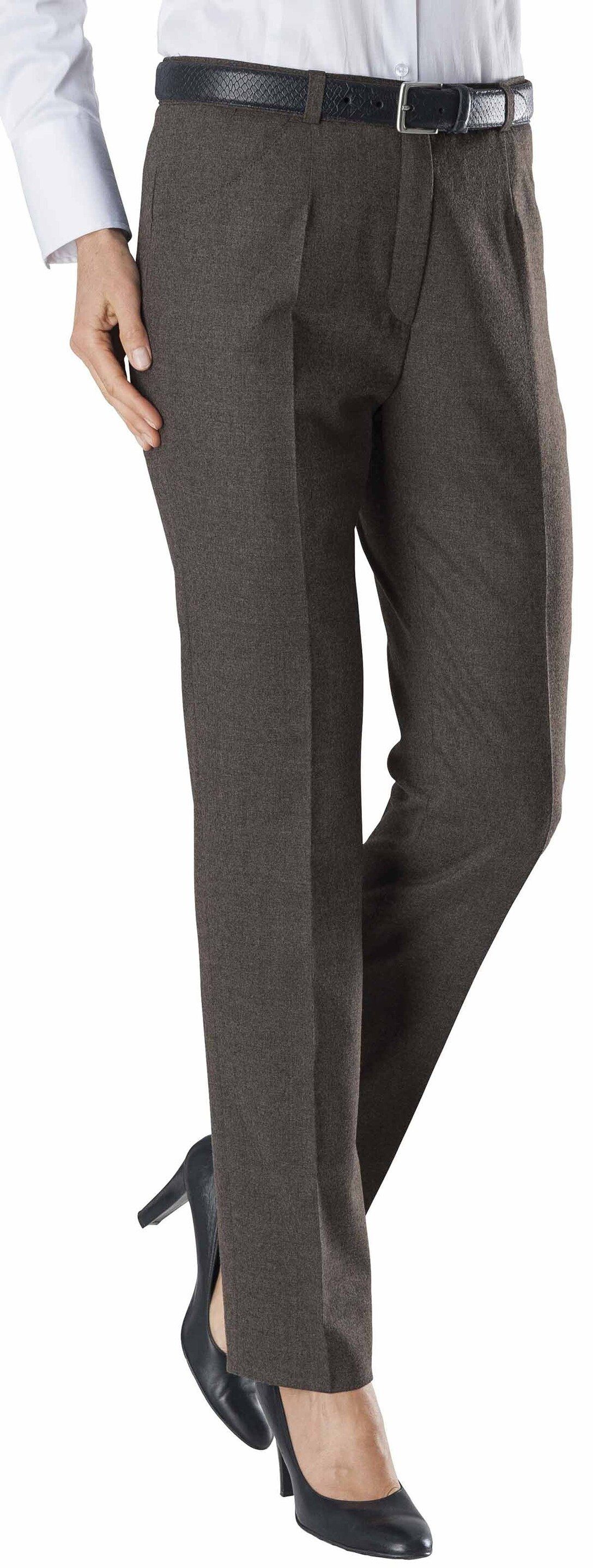 RAPHAELA by BRAX Stoffhose RAPHAELA BY BRAX Flanell Hose Silvia taupe