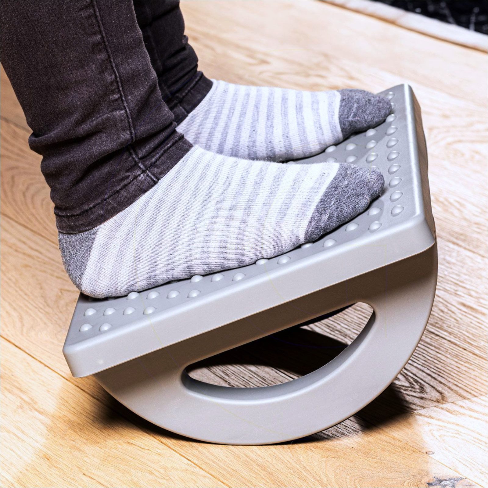 Gravidus Fußhocker Ergonomische Fußablage mit Rollenmassage günstig online kaufen