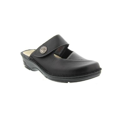 BERKEMANN Berkoflex HELIANE Clog, Sportnappa/Stretch, schwarz, Wechselfußbett, Clog