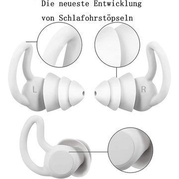 Houhence Gehörschutzstöpsel Ohrstöpsel Zum Schlafen,Weich 3D Shape Schlaf Ohrenstöpsel