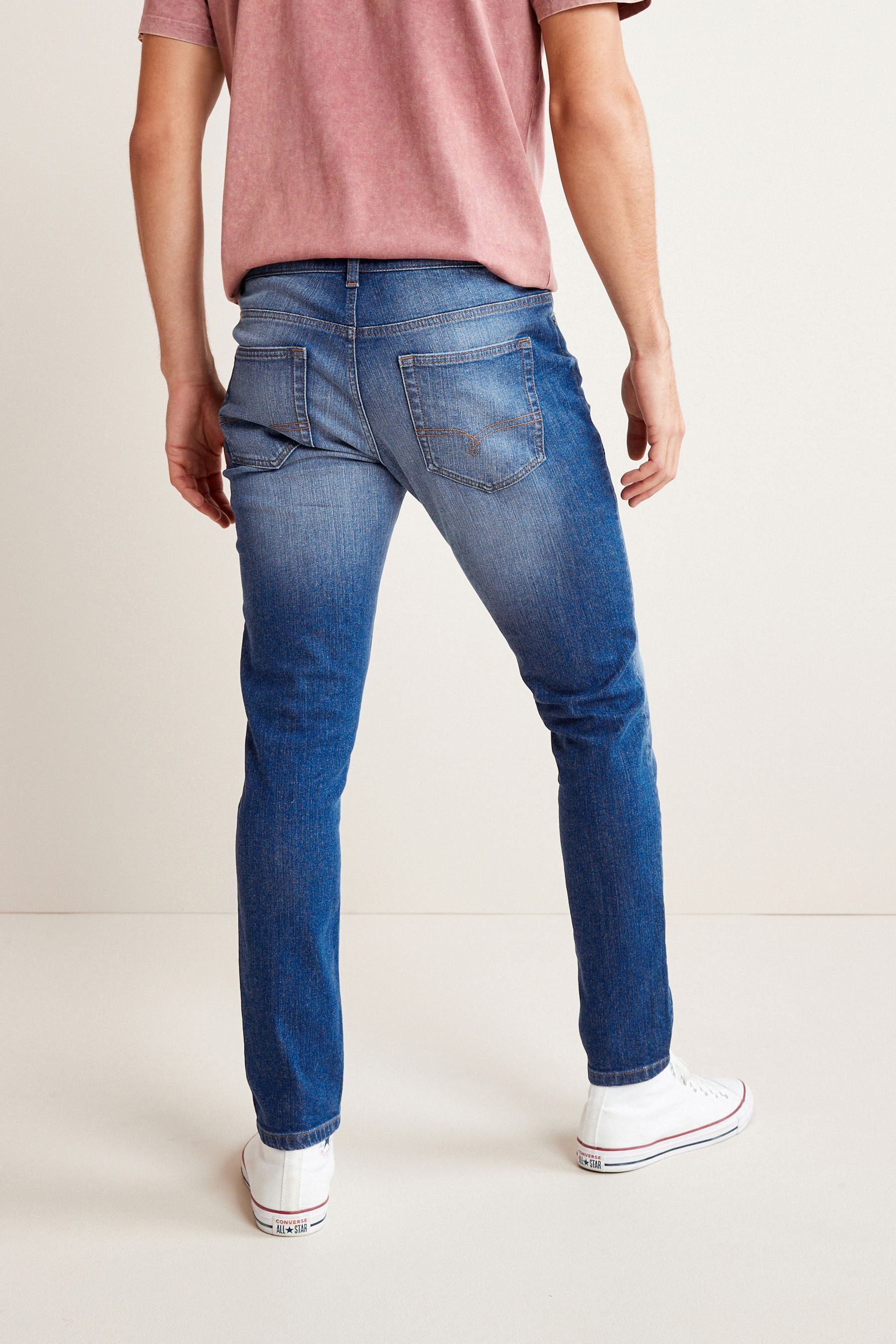 Jeans Next Skinny-fit-Jeans Blue (1-tlg) Light