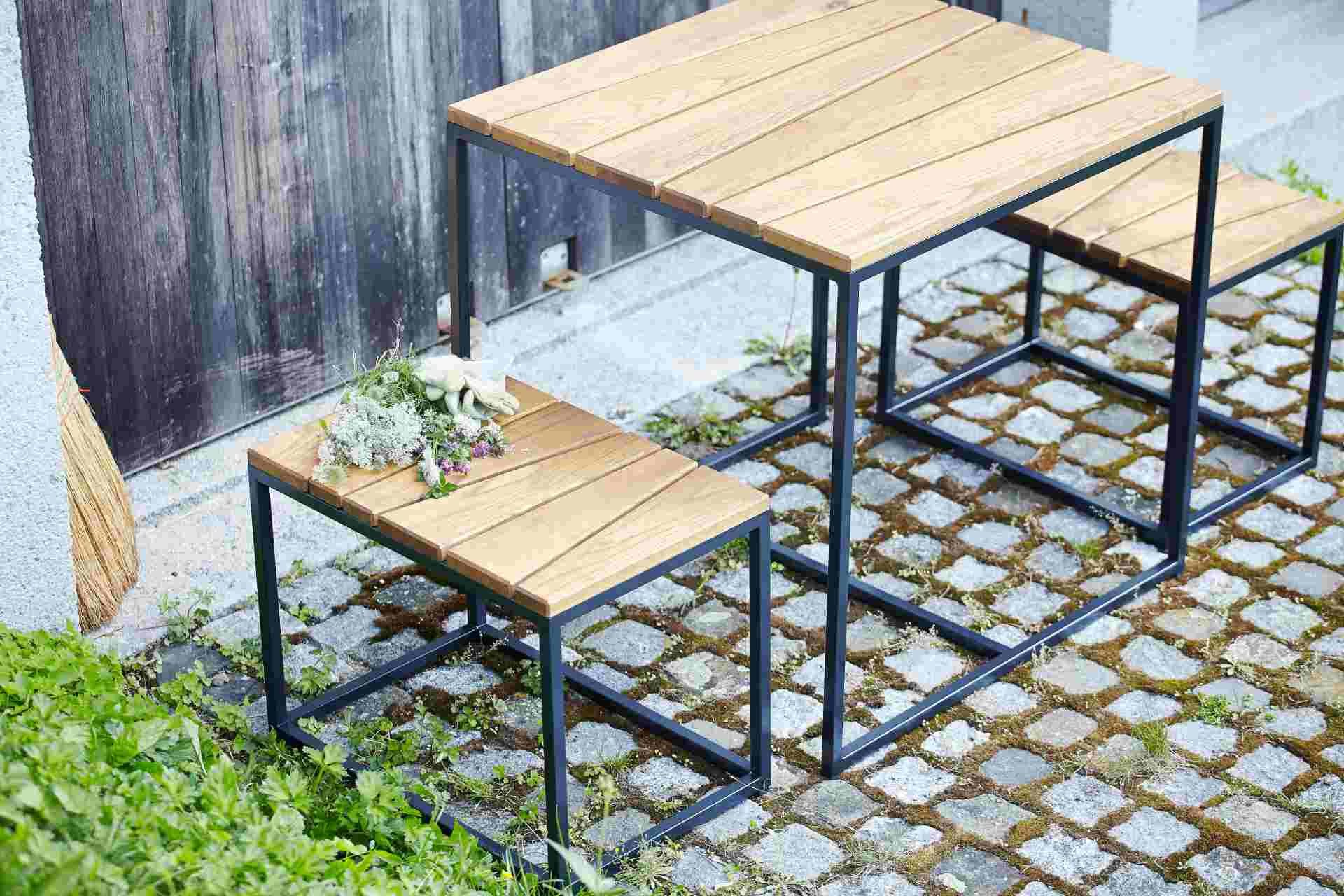jankurtz Gartenlounge-Set Tischgruppe Alois aus massiver Robinie