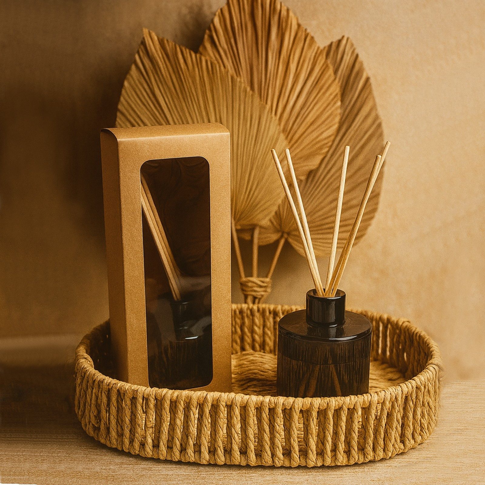 WonderWax Raumduft WonderWax® Reed Diffuser mit 5 Duftstäbchen 130ml, (Salbei und Patchuli), Duftrichtung: Salbei und Patchuli