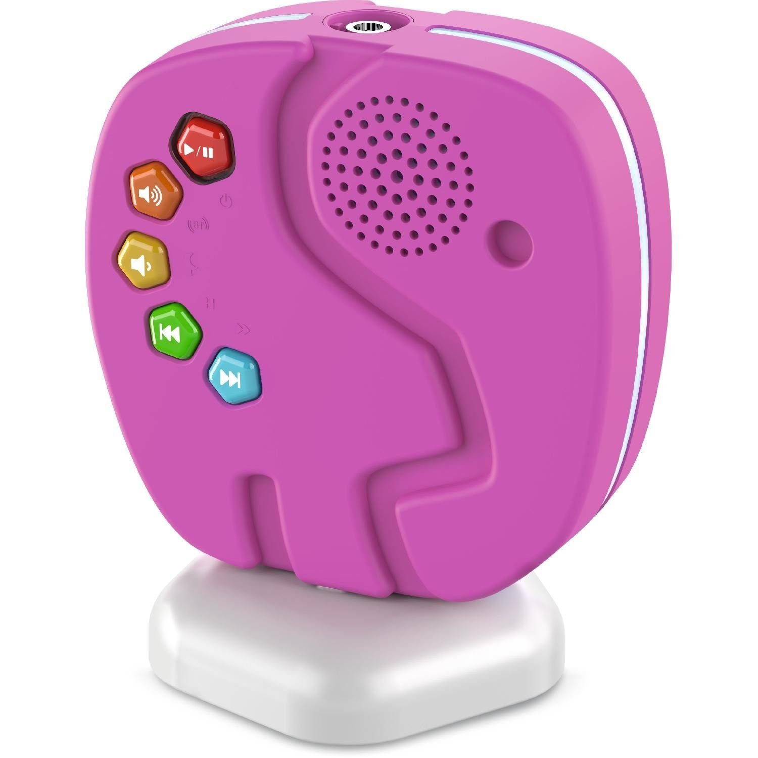 Kinder und streamen) (Bluetooth, über für Audio Bluetooth-Lautsprecher TechniSat Audioinhalte TECHNIFANT Player Nachtlicht Bluetooth pink