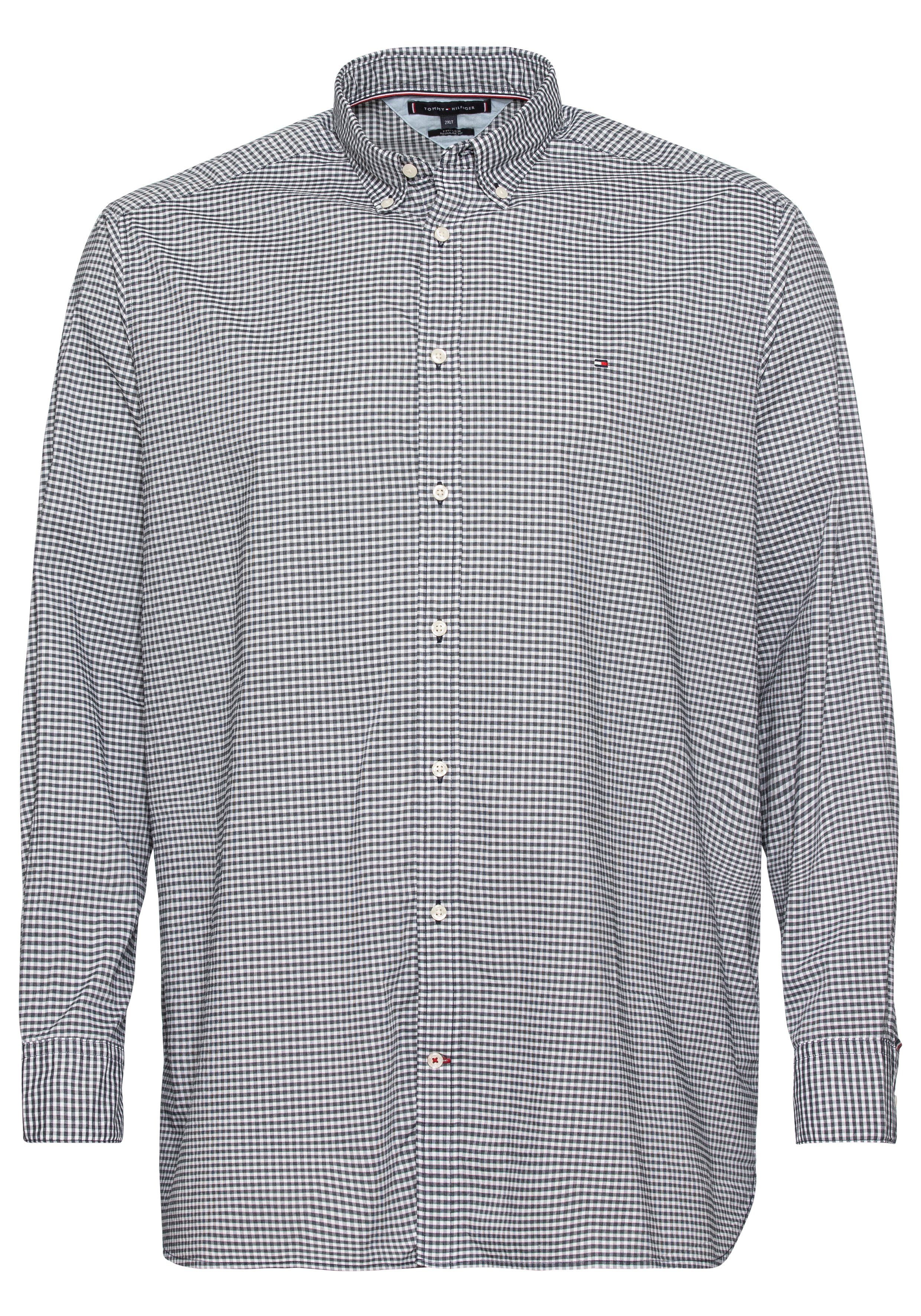 Tommy Hilfiger Big & Tall Langarmhemd BT - FLEX TEXTURED GINGHAM RF Große Größen