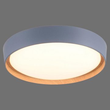 click-licht LED Deckenleuchte LED Deckenleuchte Emilia in Hellblau 29W 3400lm, keine Angabe, Leuchtmittel enthalten: Ja, fest verbaut, LED, warmweiss, Deckenlampe, Deckenbeleuchtung, Deckenlicht