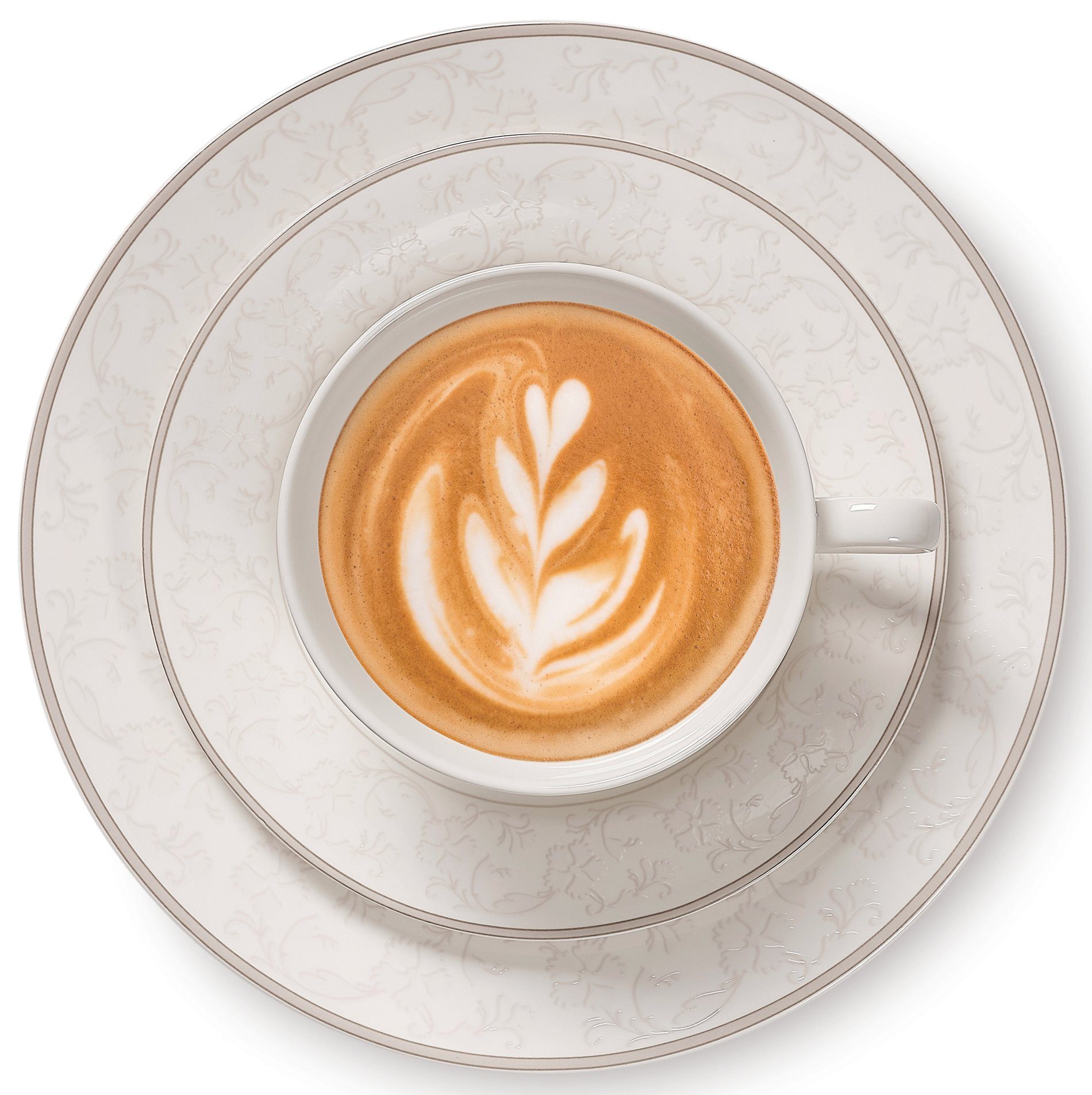 Ritzenhoff & Breker Kaffeeservice Geschirr-Set, Service ISABELLA (18-tlg), 6 Personen, Porzellan, extravagantes Design, 18 Teile, für 6 Personen