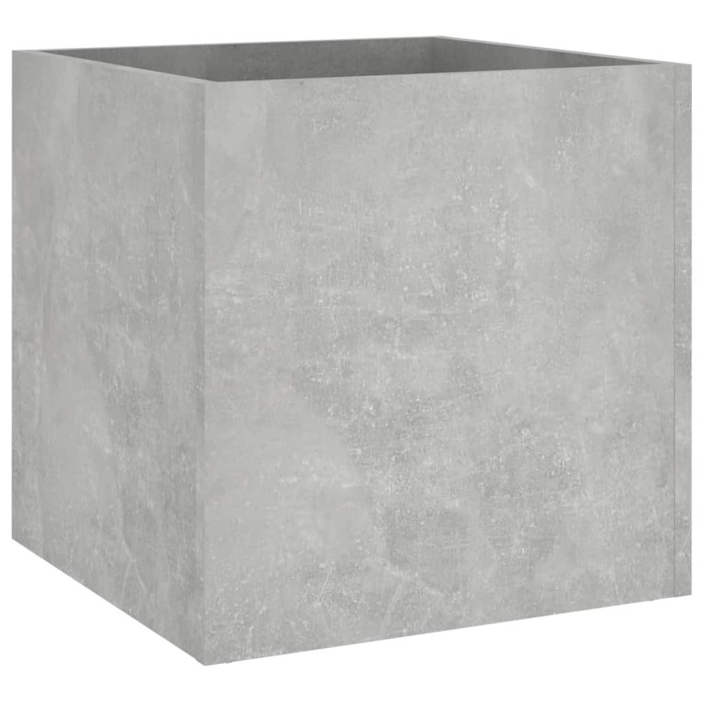 Pflanzkübel Pflanzkübel Blumenkübel Pflanzcontainer Pflanzgefäße Betongrau 40x40x4